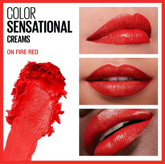 Maybelline Labial Color Sensational On Fire Red - 895