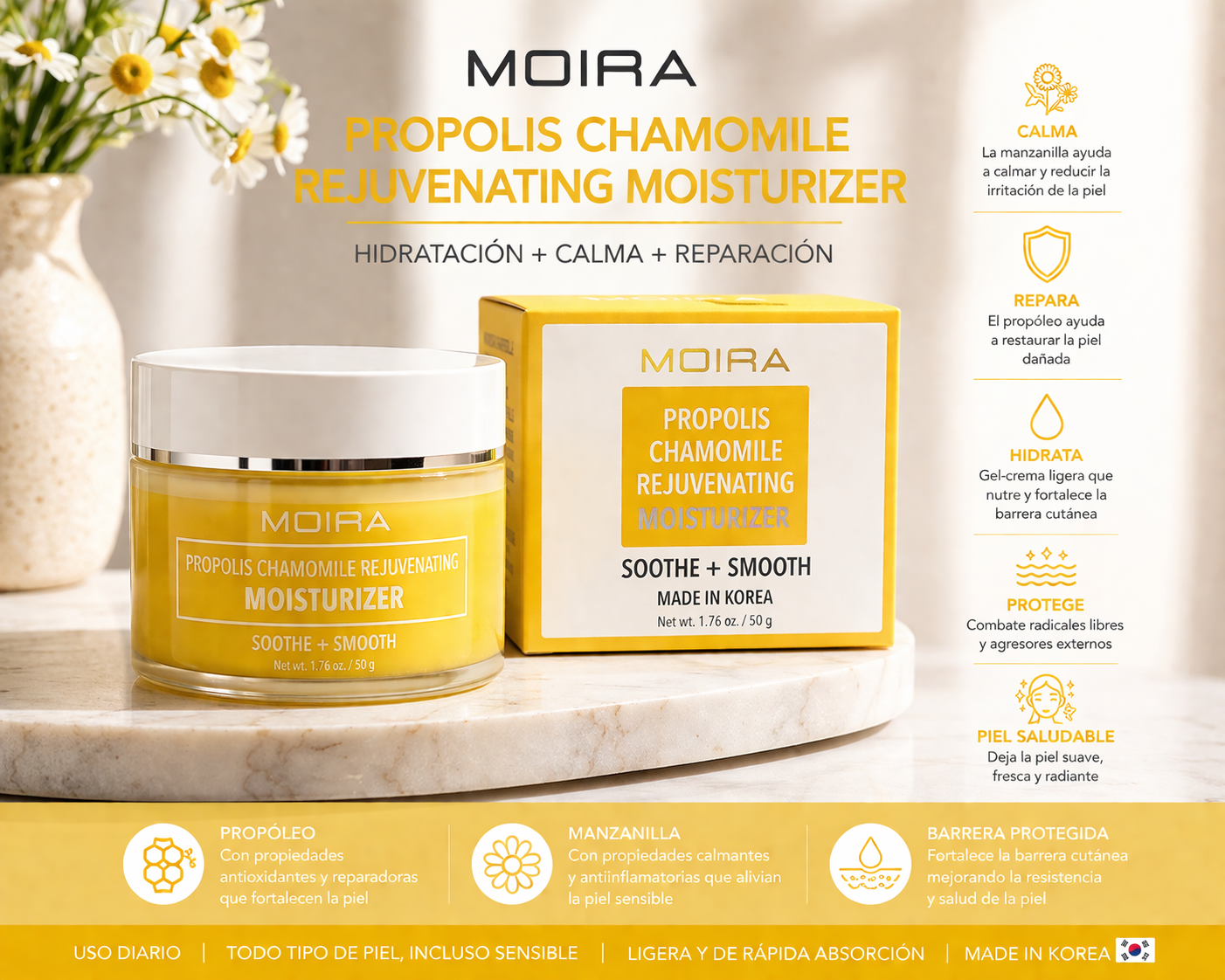 MOIRA Propolis Chamomile Rejuvenating Moisturizer