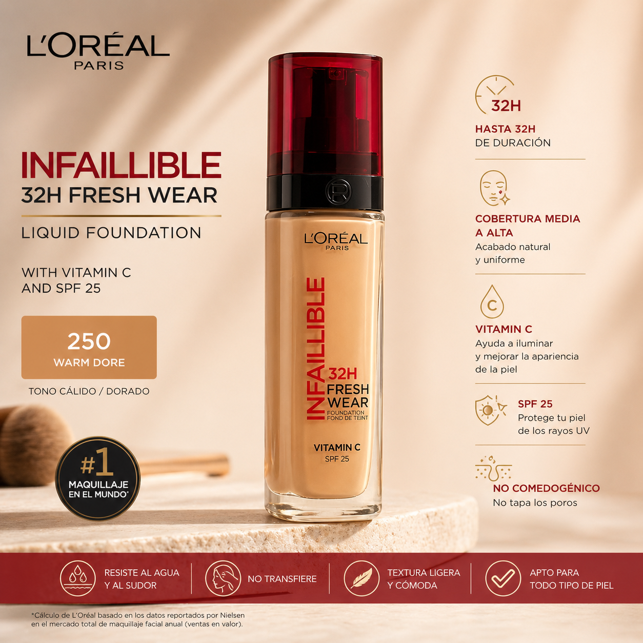 L'Oréal Infaillible 32H Fresh Wear - 250