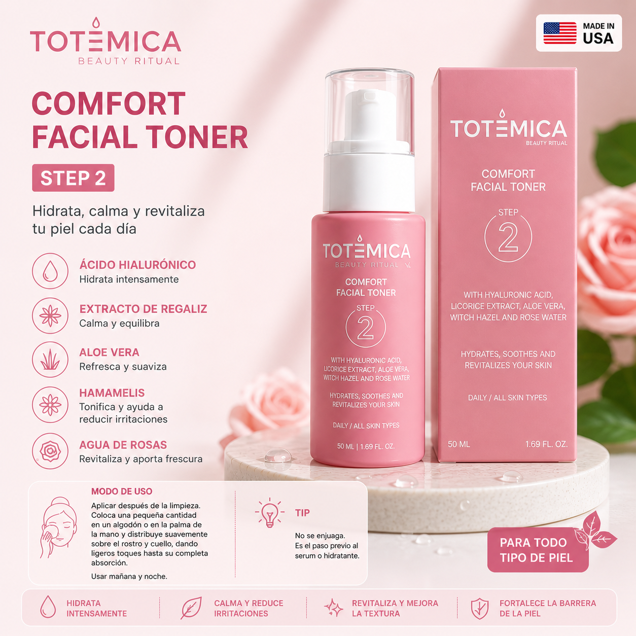 TOTÉMICA Comfort Facial Toner – Step 2
